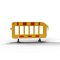 Crowd barrier | made of plastic | fence element yellow | film RA1/A | red / yellow